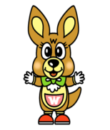 イラスト：マスコットキャラクターワラビー