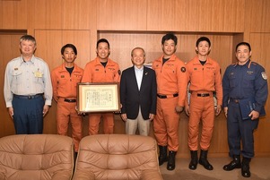 写真：蕨市消防チームの皆さん