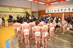 写真：蕨市少年相撲大会の様子