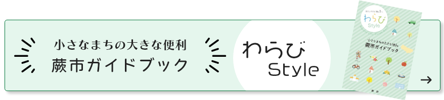 小さなまちの大きな便利　蕨市ガイドブック　わらびStyle