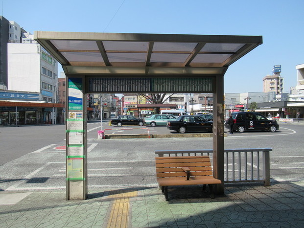 バス停留所の写真