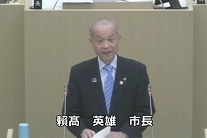 写真：蕨市議会12月定例会市長報告