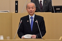 写真：蕨市議会3月定例会施政方針