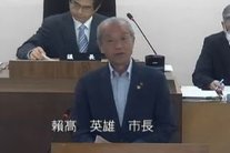 令和5年7月臨時会市長あいさつの様子