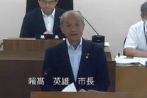 市長報告の様子