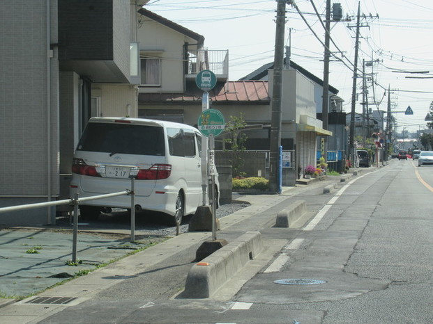 バス停留所の写真