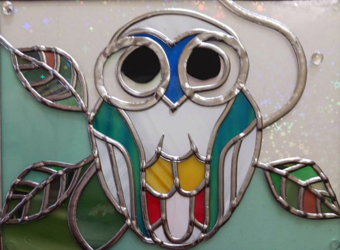 写真：グラスアートの見本