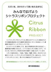 画像:シトラスリボンプロジェクトのポスター