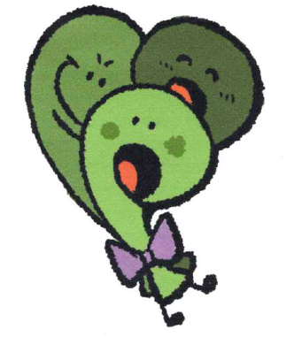 わらび(植物)の三姉妹のイラスト