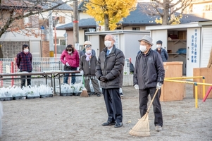 写真：挨拶の様子