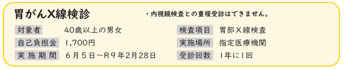 胃がんX線検診