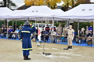 写真:蕨市総合防災演習の様子