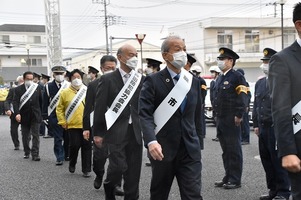 写真:蕨警察年末年始特別警戒出陣式の様子