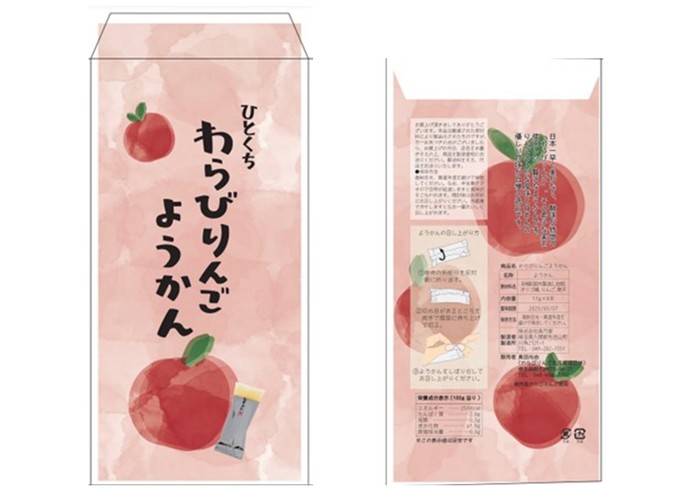 わらびりんごようかんパッケージ