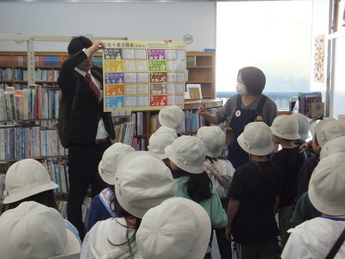 写真：図書館見学