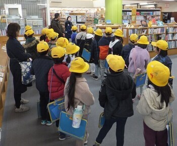 写真：図書館見学