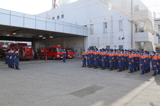 消防団員研修　開会式