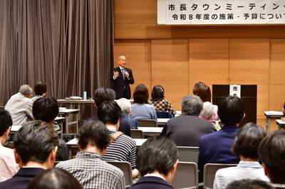 写真：くるるでの市長タウンミーティングの様子