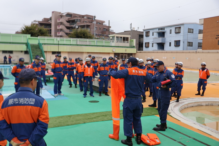 消防団員研修写真